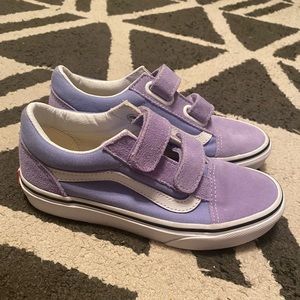Girls Old Skool V Pale Iris Vans size 2
